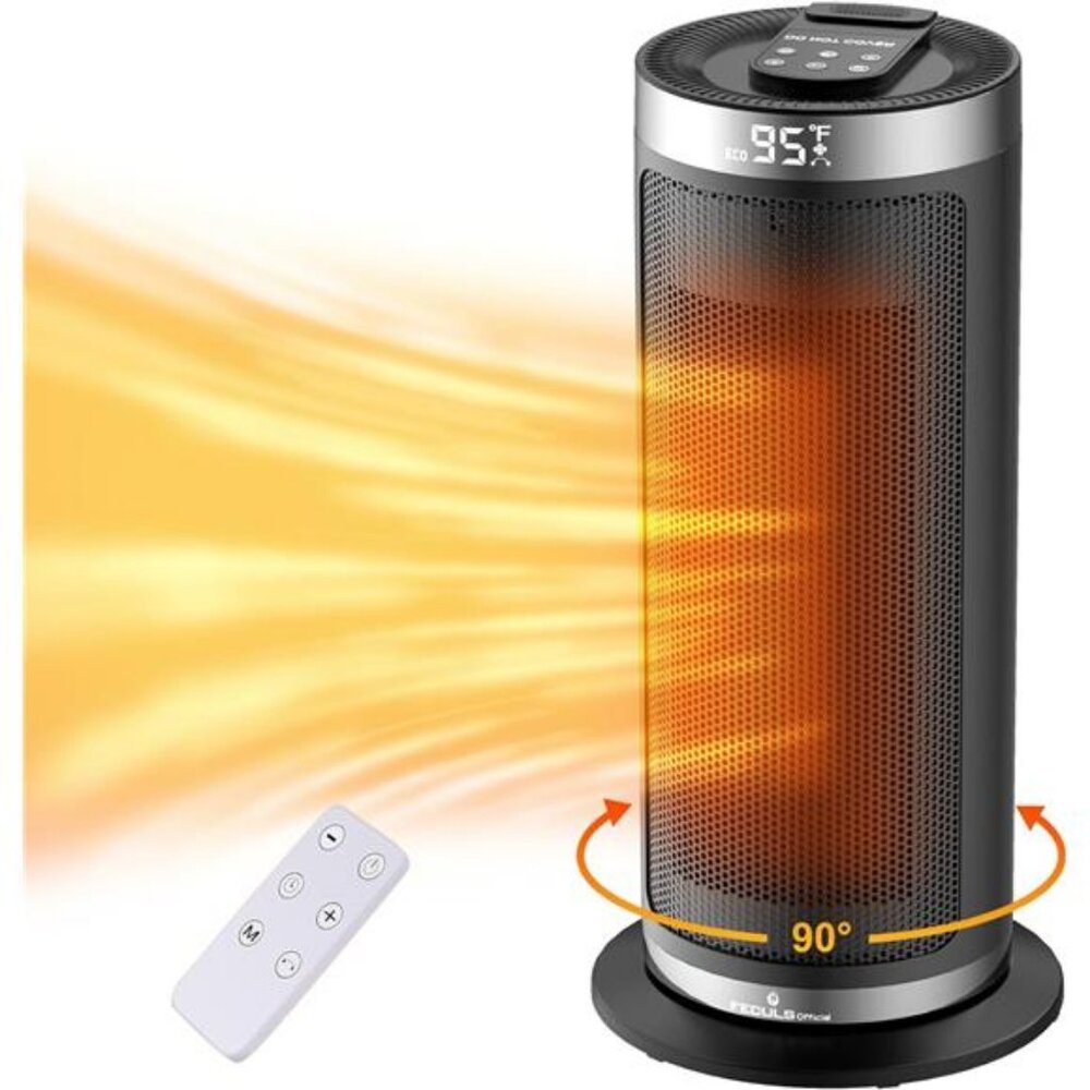 Space Heater,1500W Portable Electric Heaters with Remote & Thermostat